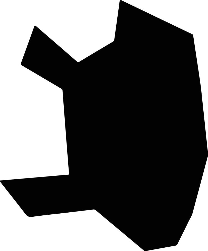 Xiangtanxian China silhouette map vector