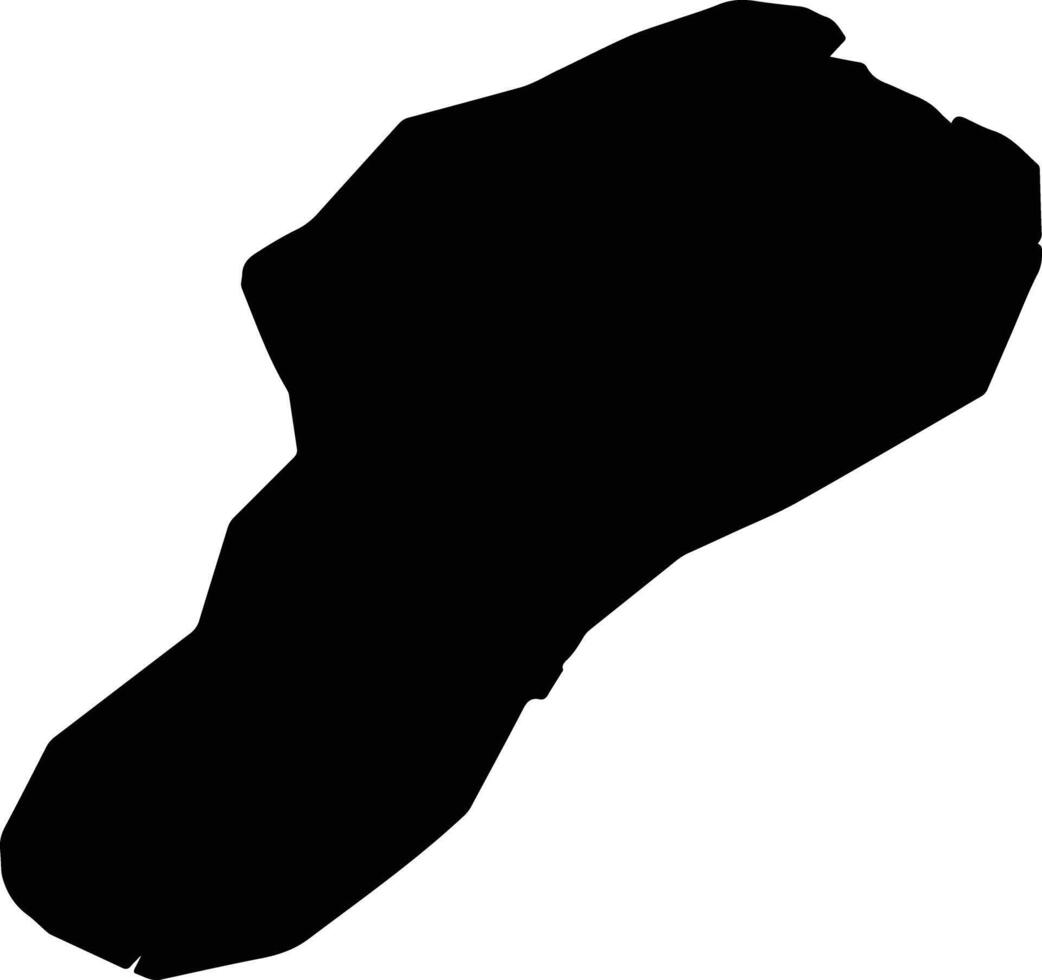 Xiaoliuqiu Taiwan silhouette map vector
