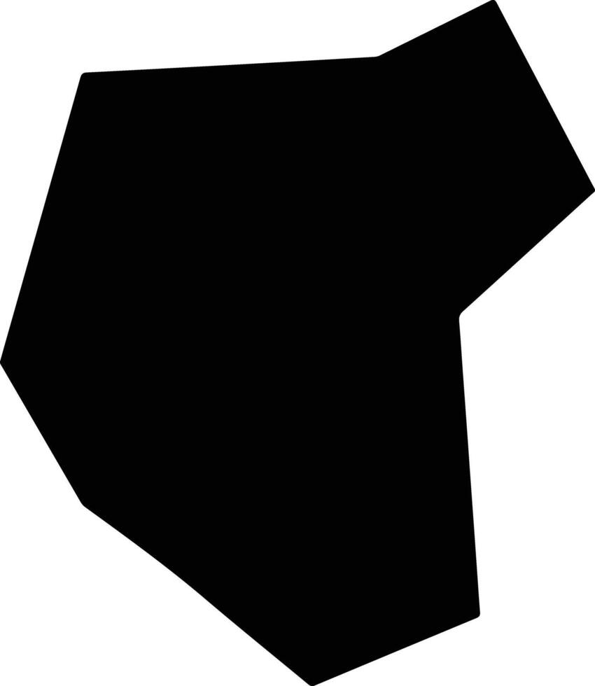 Xianyouxian China silhouette map vector