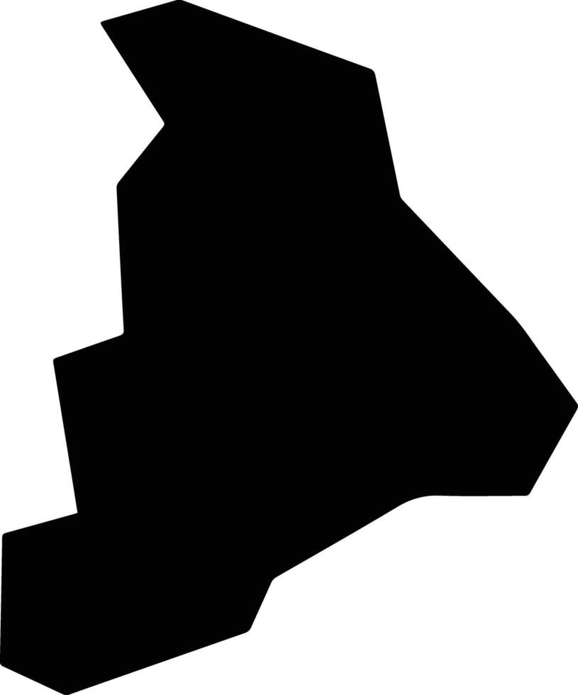 Xiaojinxian China silhouette map vector