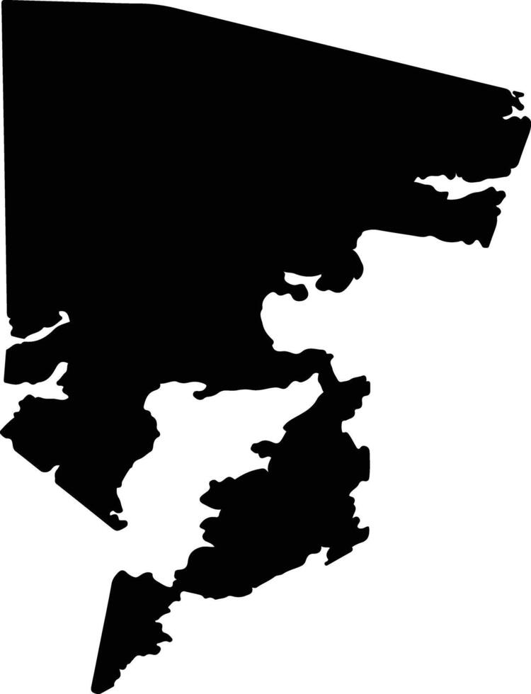 Xiapuxian China silhouette map vector