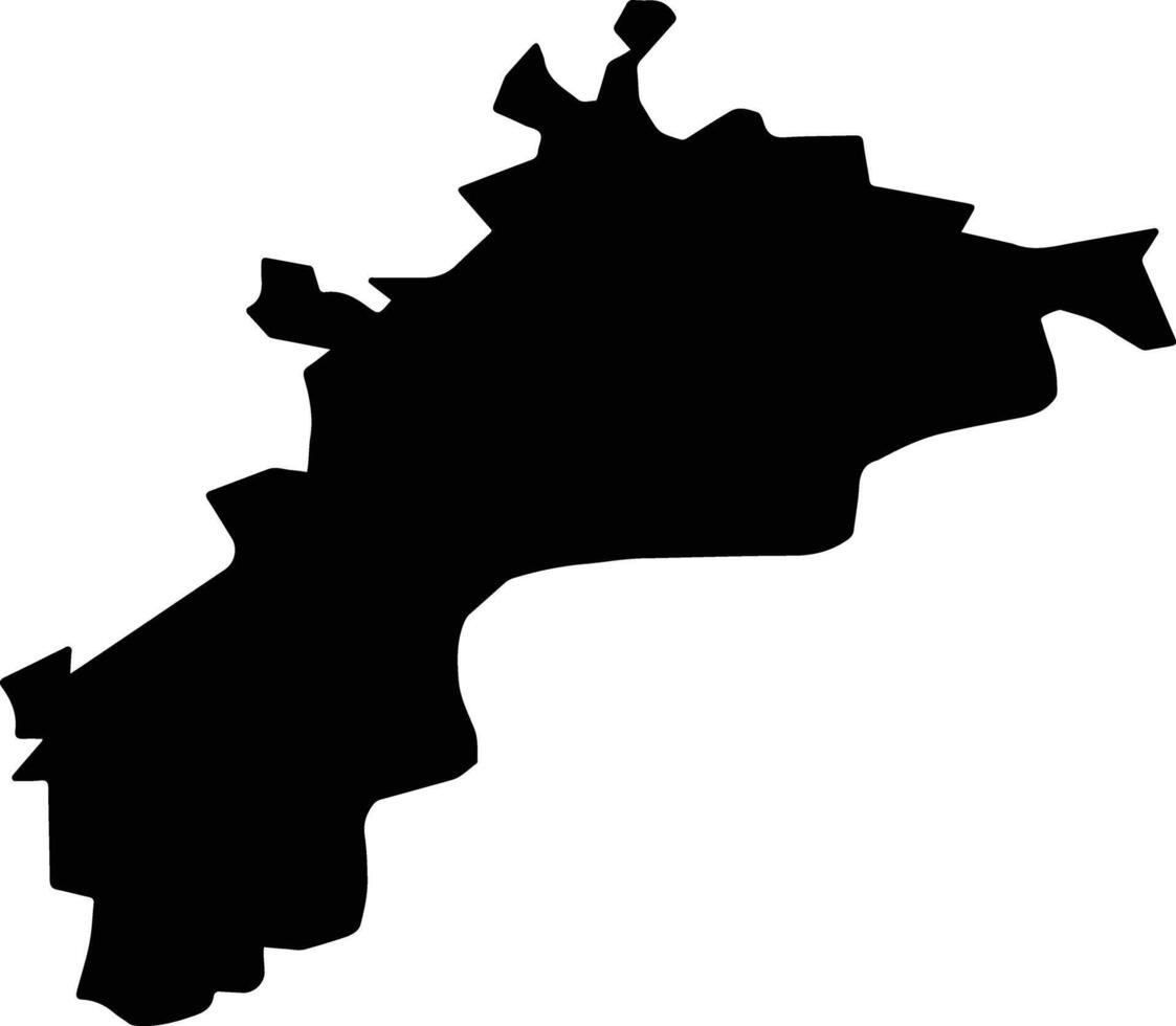 Xiaying Taiwan silhouette map vector