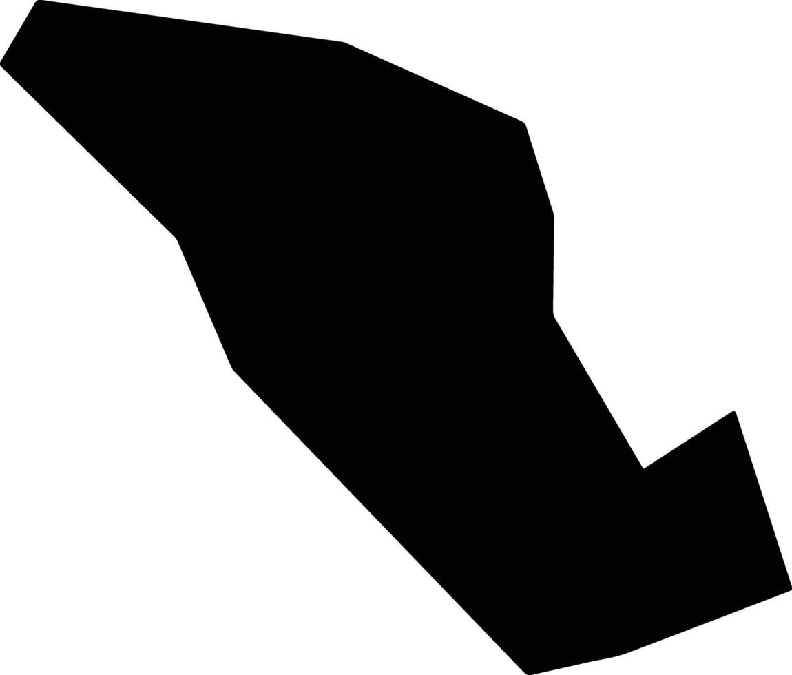 Xichuanxian China silhouette map vector