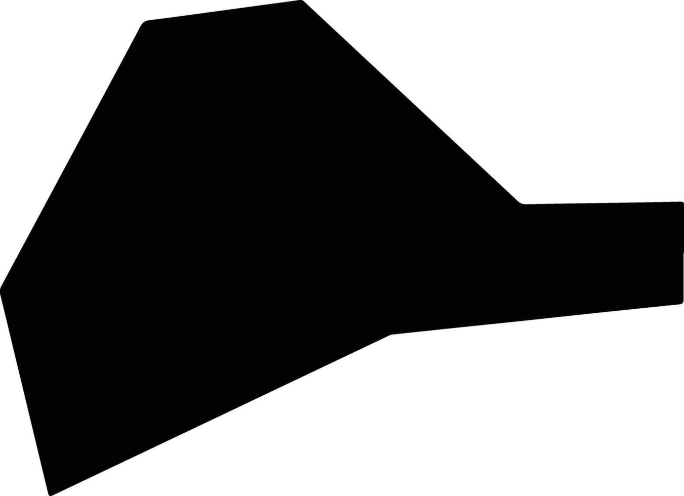 Xiayixian China silhouette map vector
