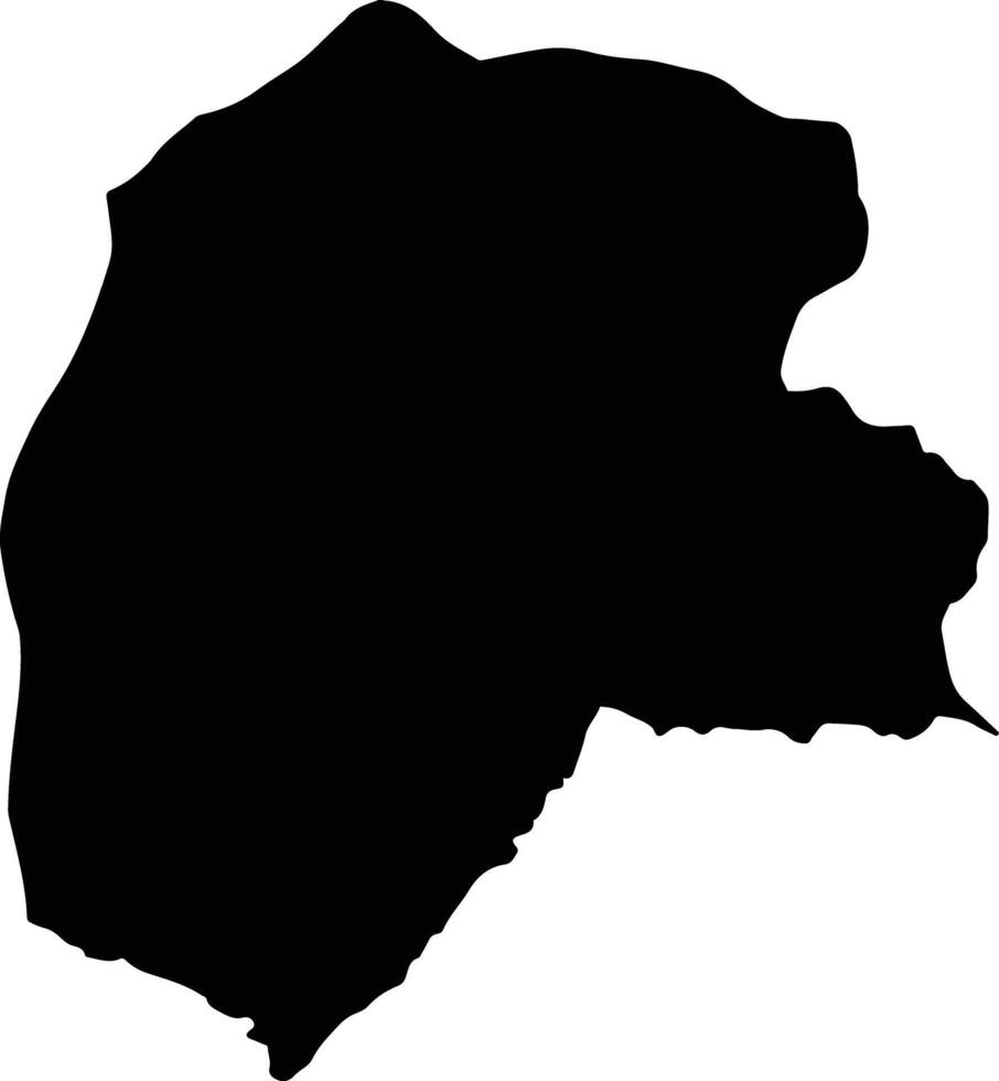 Xienghone Laos silhouette map vector