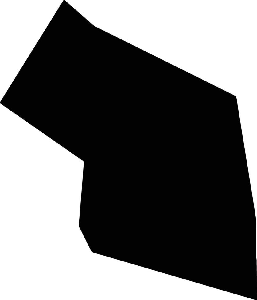 Xinanxian China silhouette map vector