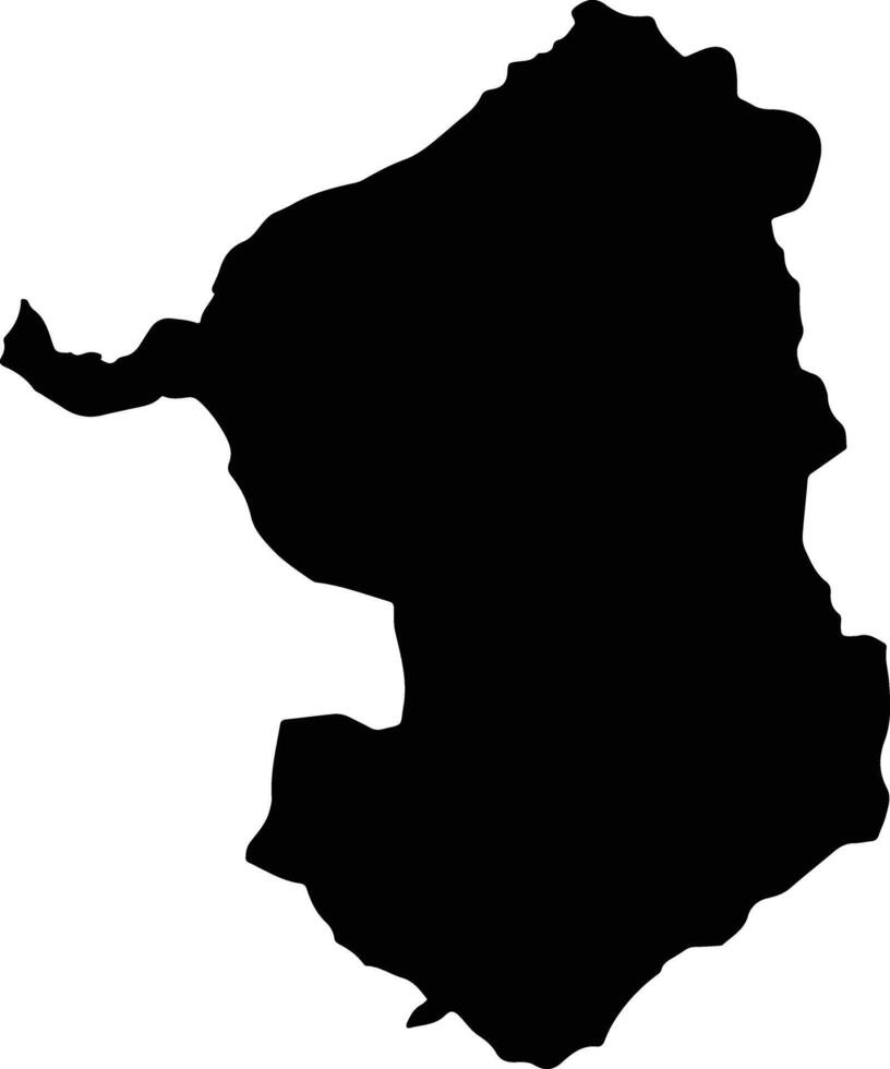 Xin Man Vietnam silhouette map vector