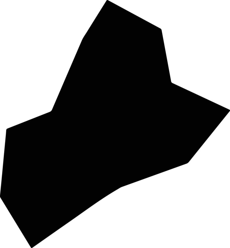 Xinchengxian China silhouette map vector
