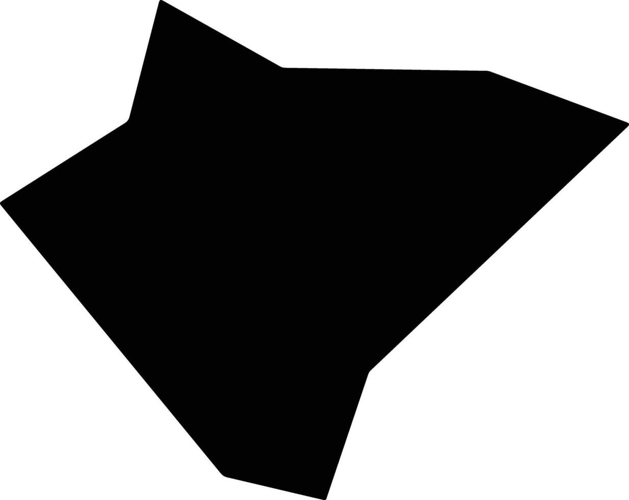 Xingchengshi China silhouette map vector