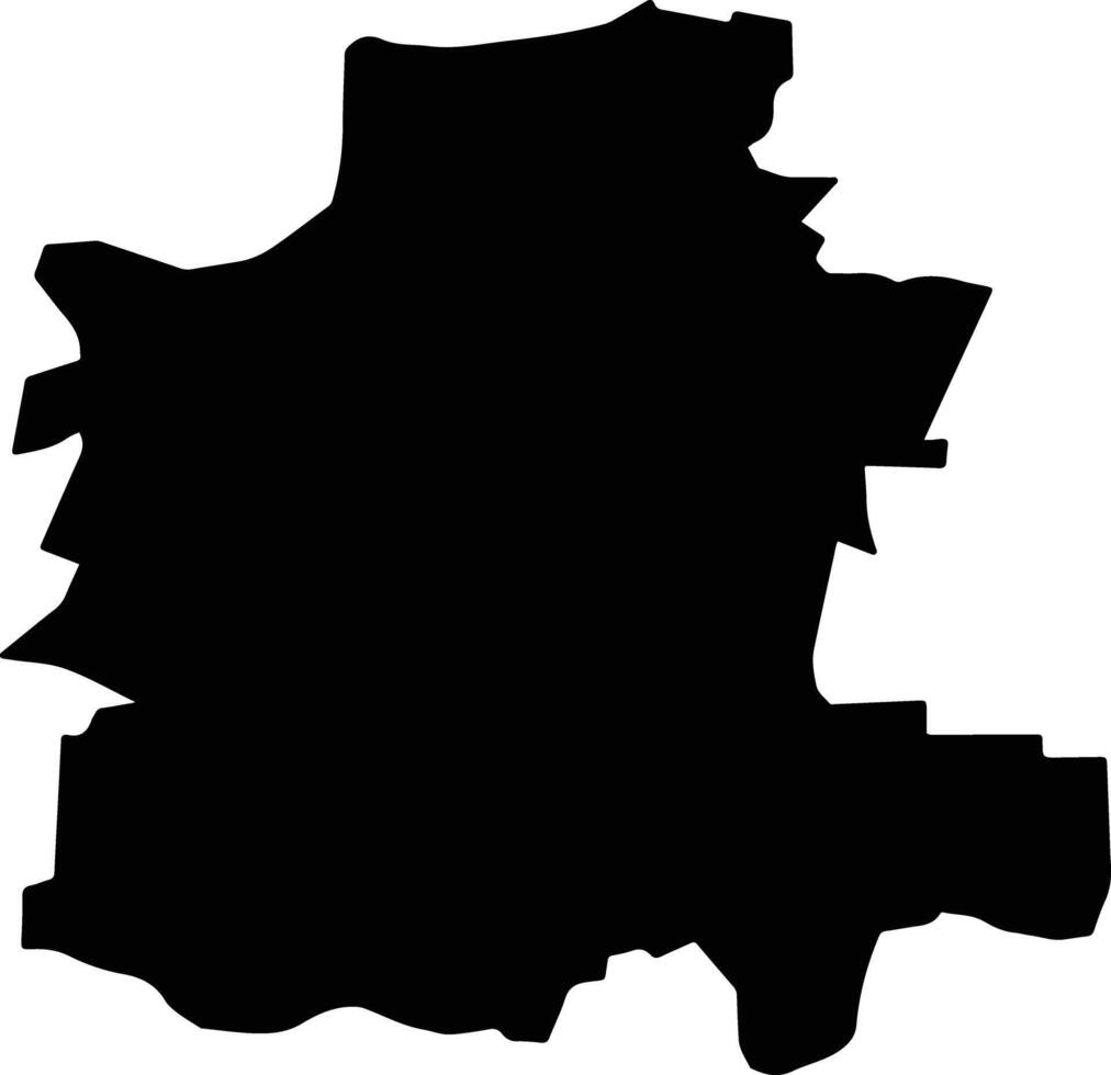 Xingang Taiwan silhouette map vector