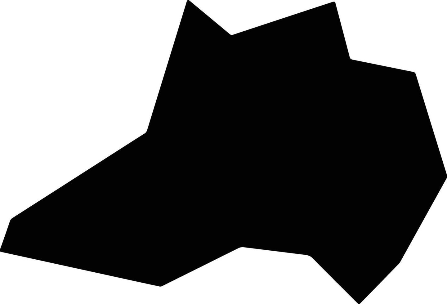 Xingxian China silhouette map vector