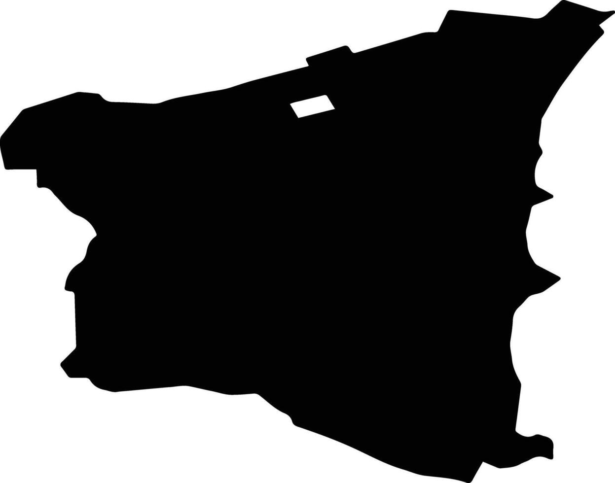 Xinpi Taiwan silhouette map vector