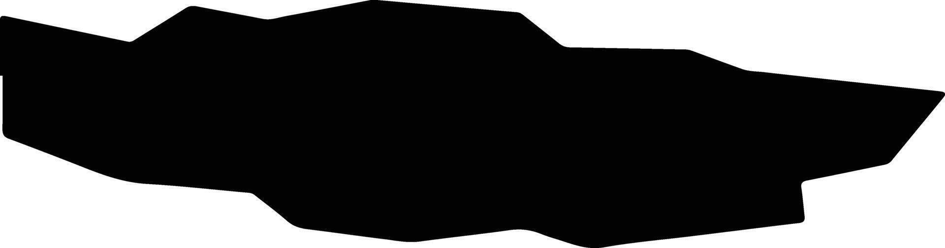 Xinyuanxian China silhouette map vector