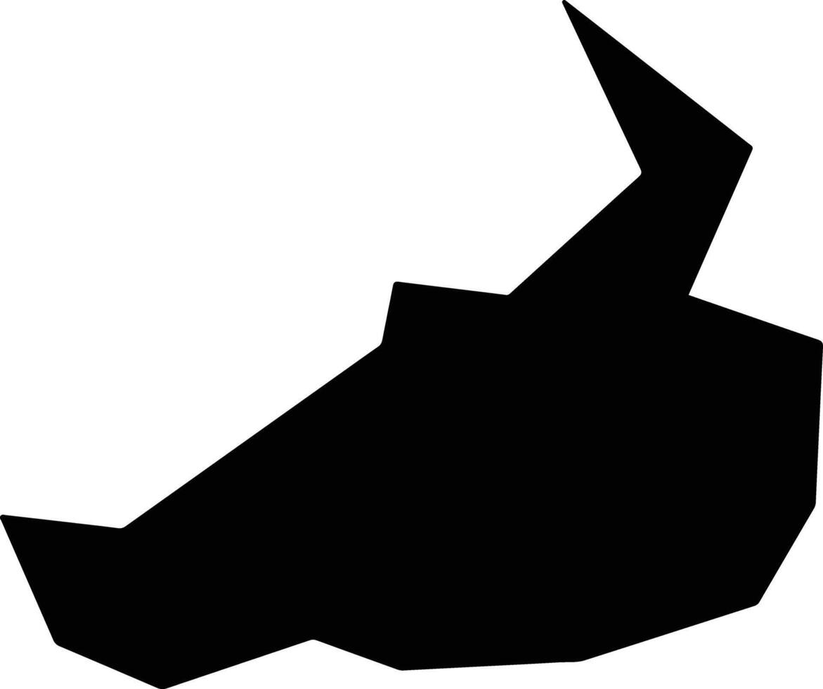 Xishuixian China silhouette map vector