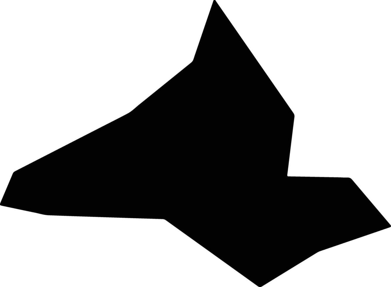 Xiuningxian China silhouette map vector