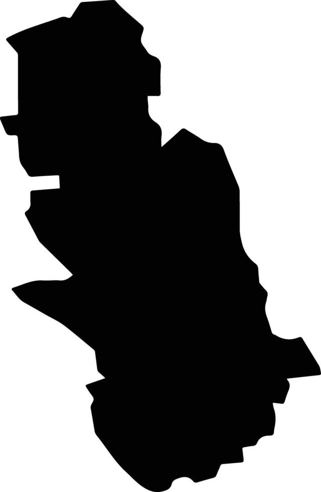 Xiushui Township Taiwan silhouette map vector