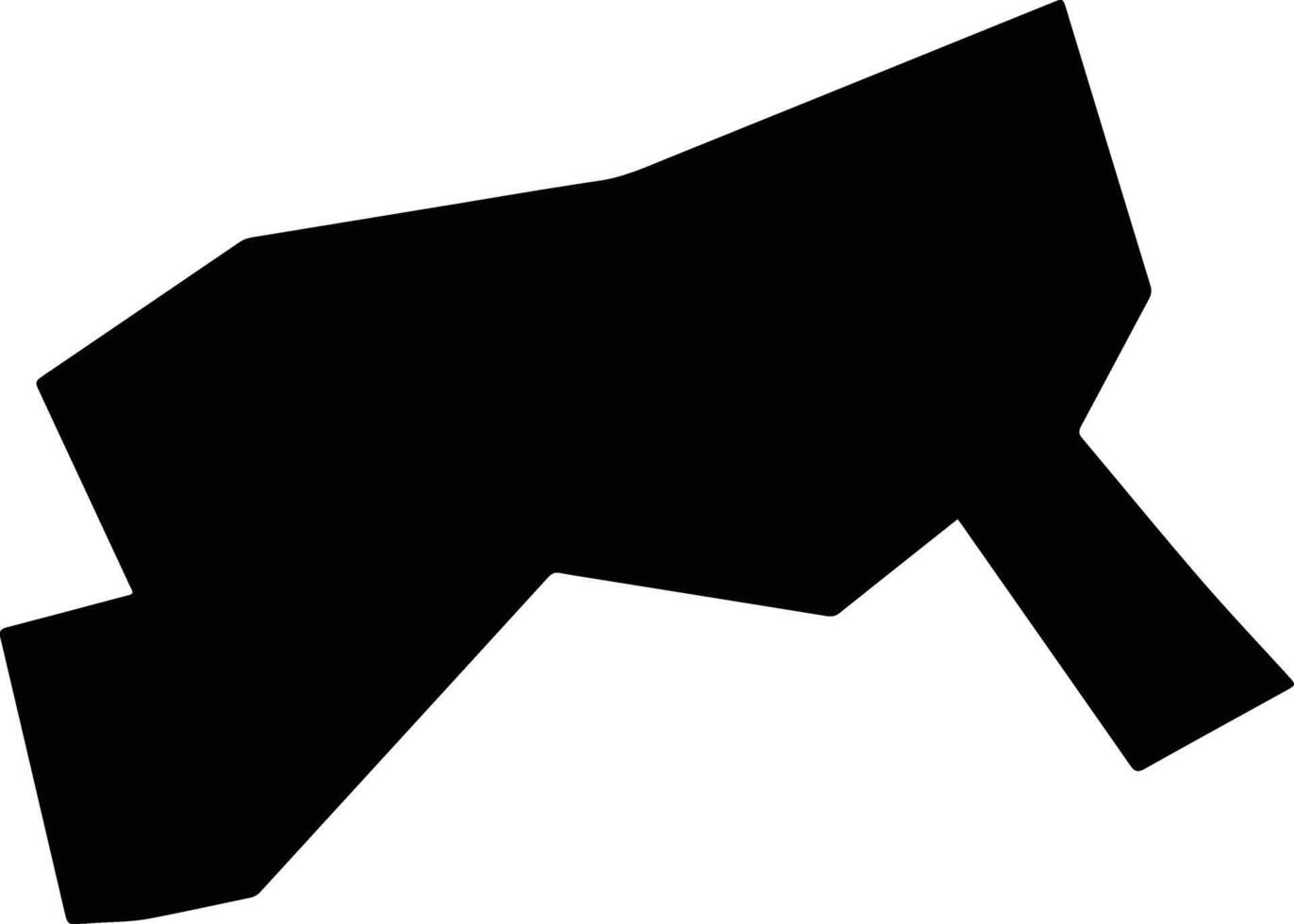 Xixiangxian China silhouette map vector