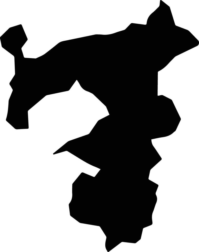 Xochiltepec Mexico silhouette map vector