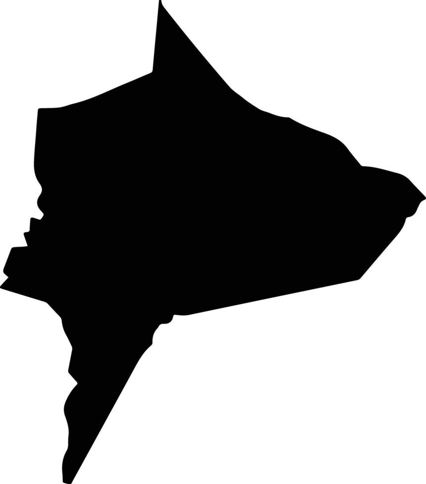 Xochimilco Mexico silhouette map vector