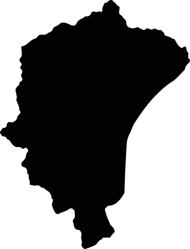 Xon Laos silhouette map vector