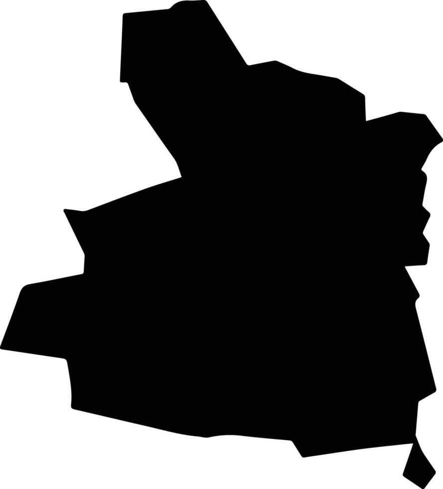 Xochitepec Mexico silhouette map vector