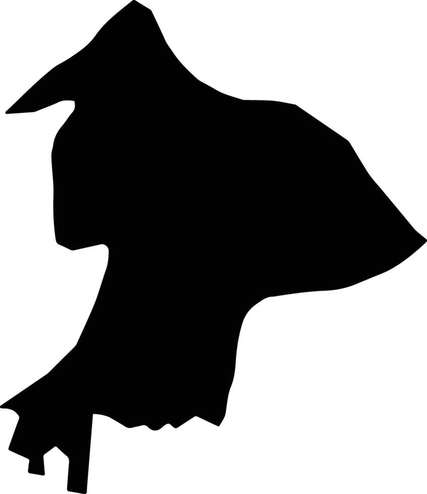 Xuan Truong Vietnam silhouette map vector