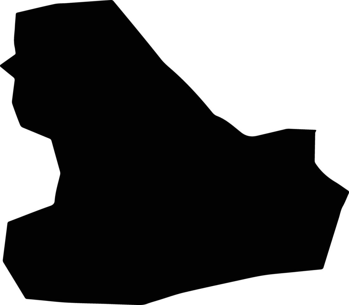 Xuld Mongolia silhouette map vector