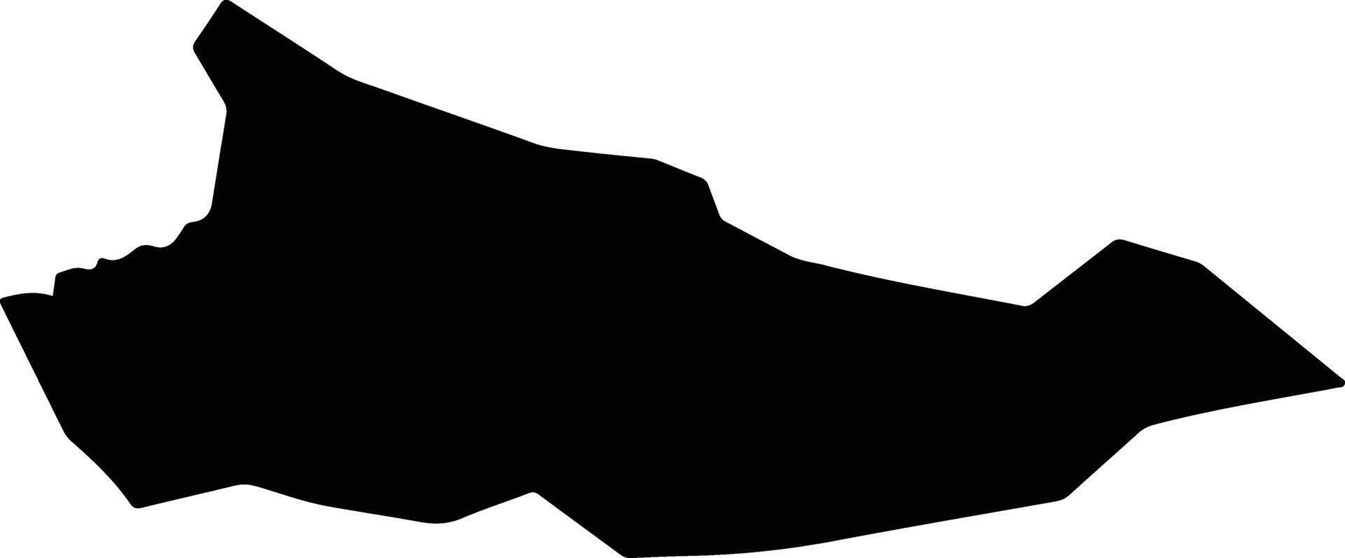 Xujirt Mongolia silhouette map vector