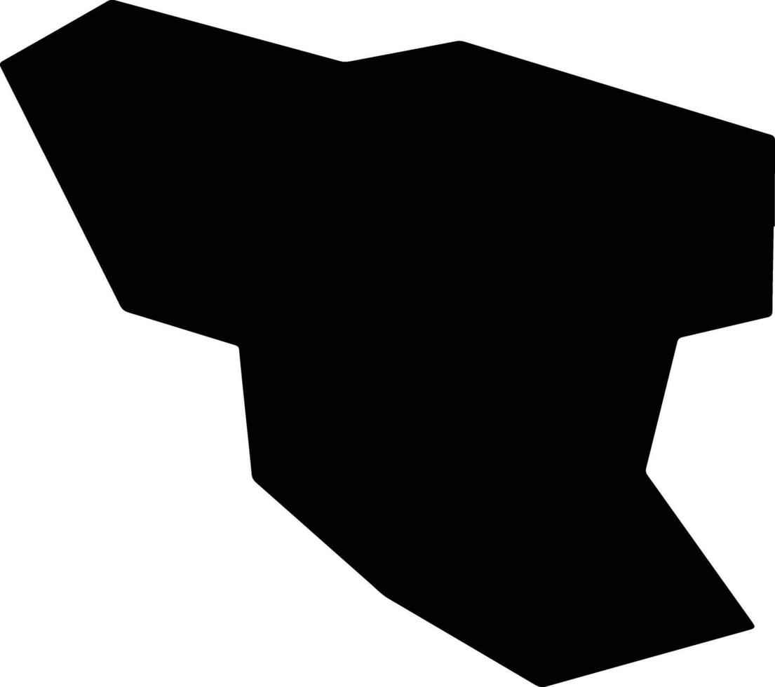 Xunyangxian China silhouette map vector
