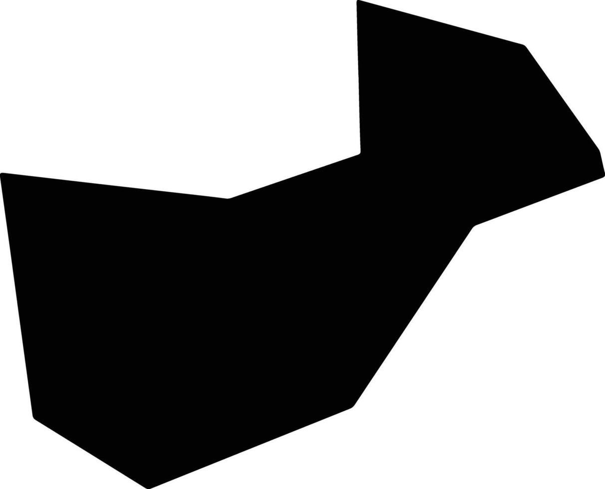 Xunyixian China silhouette map vector