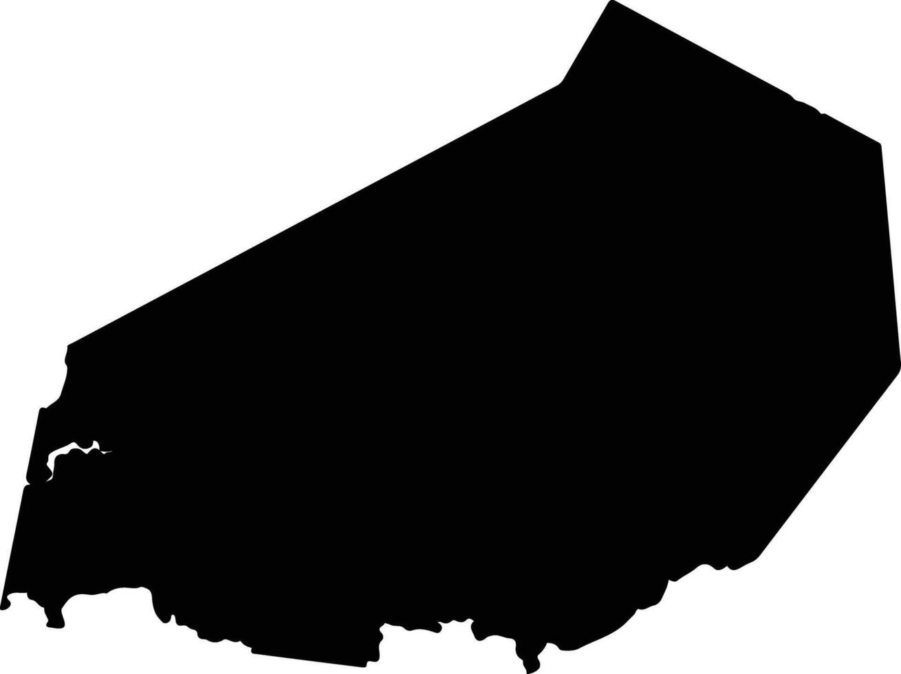 Xuwenxian China silhouette map vector