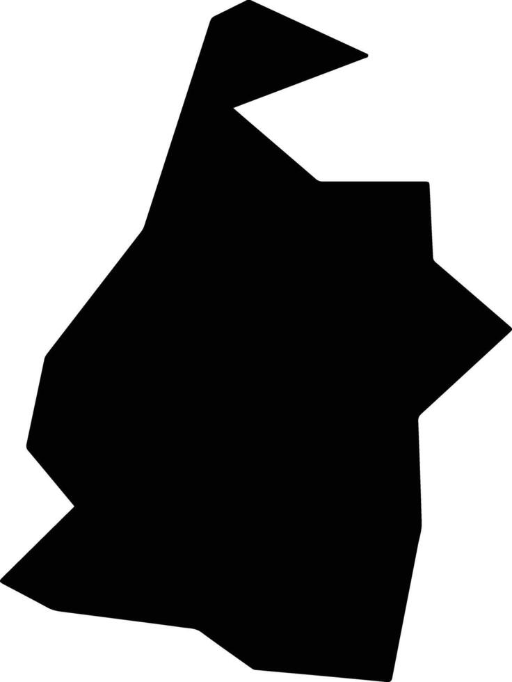 Xyliatos Cyprus silhouette map vector
