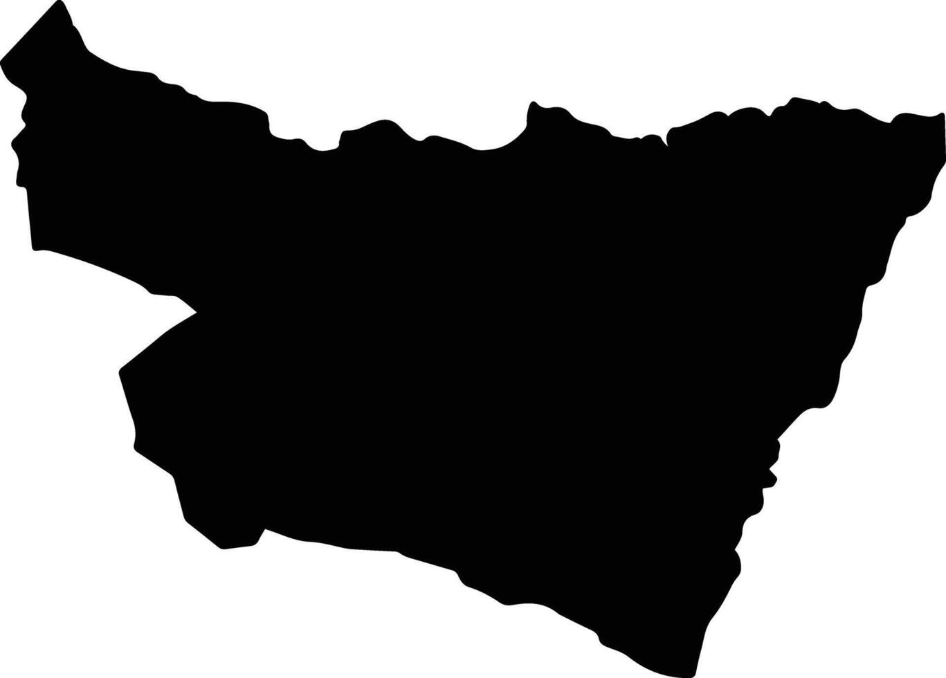 Yaguajay Cuba silhouette map vector