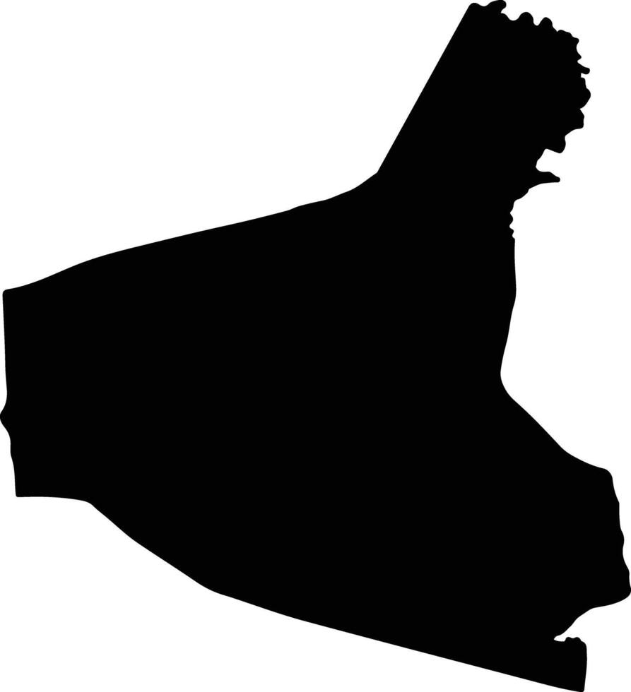 Yahukimo Indonesia silhouette map vector