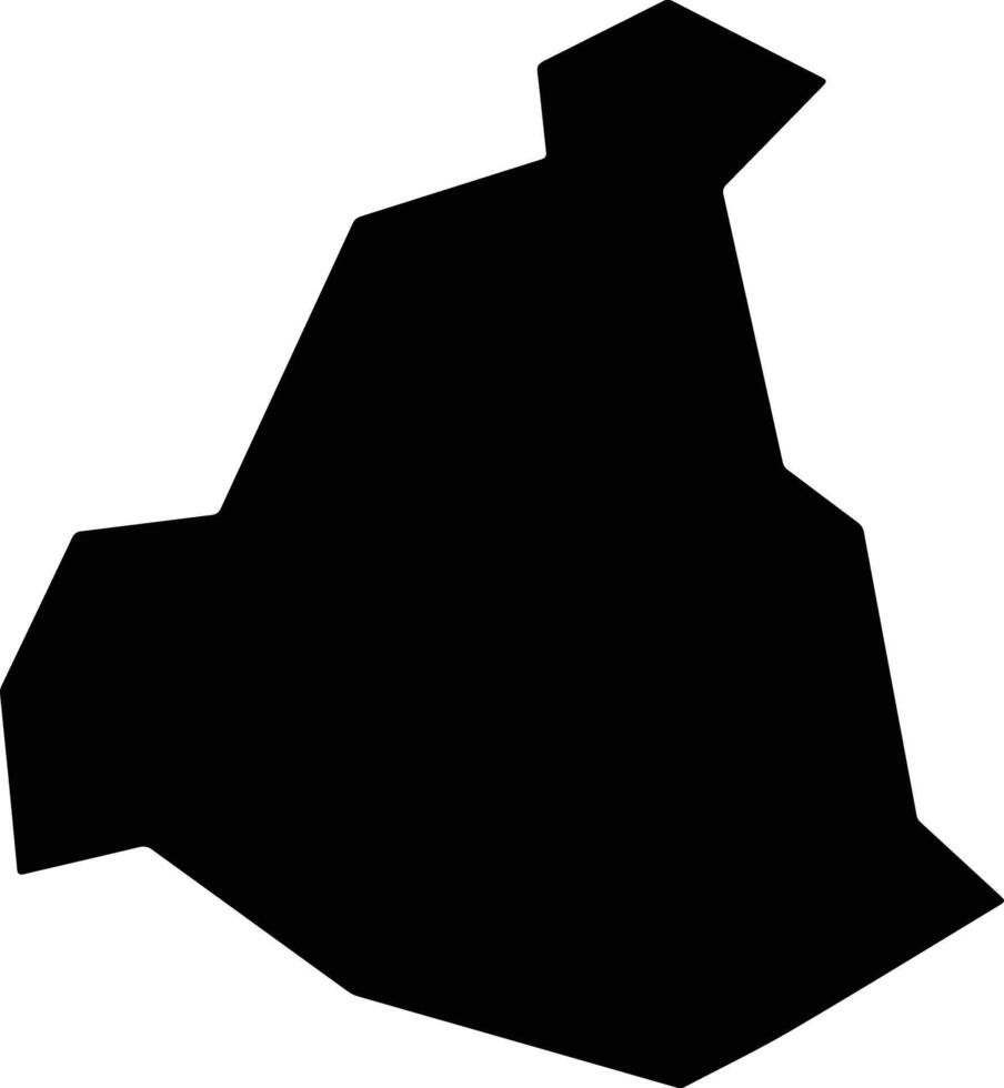 Yakage Japan silhouette map vector