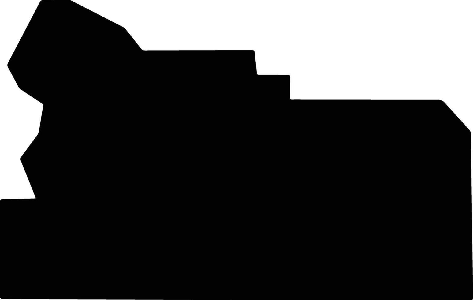 Yakima United States silhouette map vector