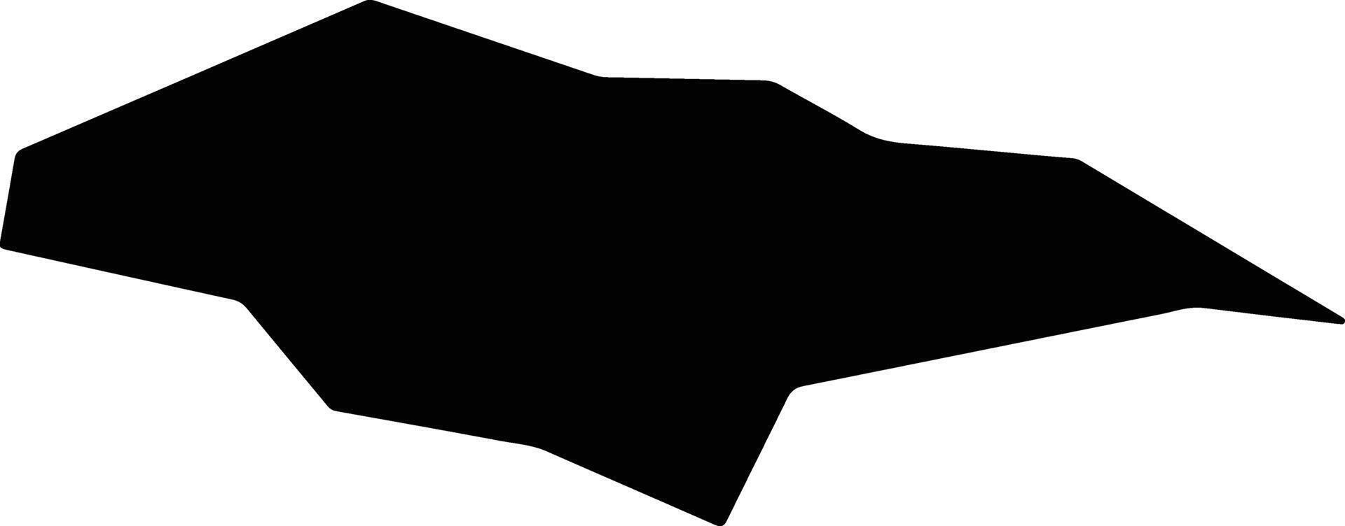 Yakkabag Uzbekistan silhouette map vector
