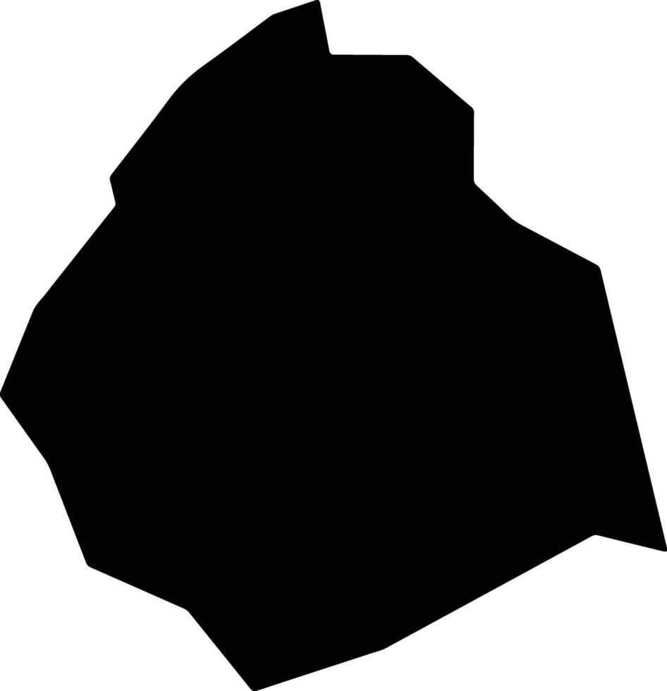 Yakurr Nigeria silhouette map vector