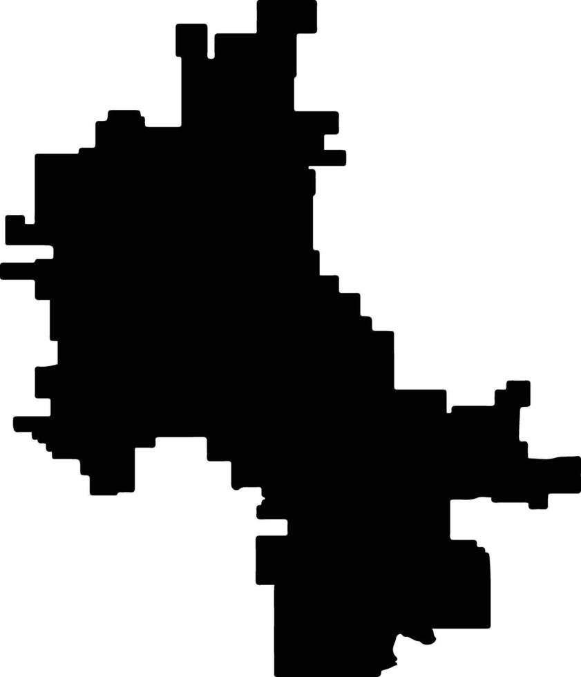 Yalgoo Australia silhouette map vector