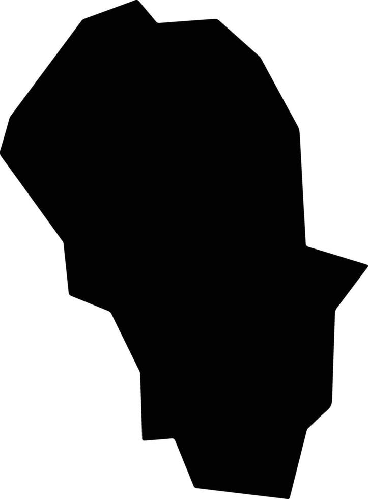 Yamae Japan silhouette map vector