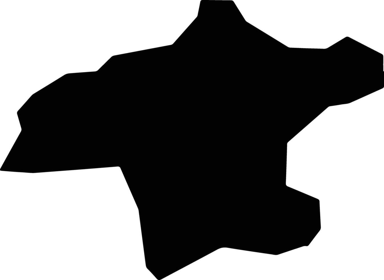 Yamakita Japan silhouette map vector