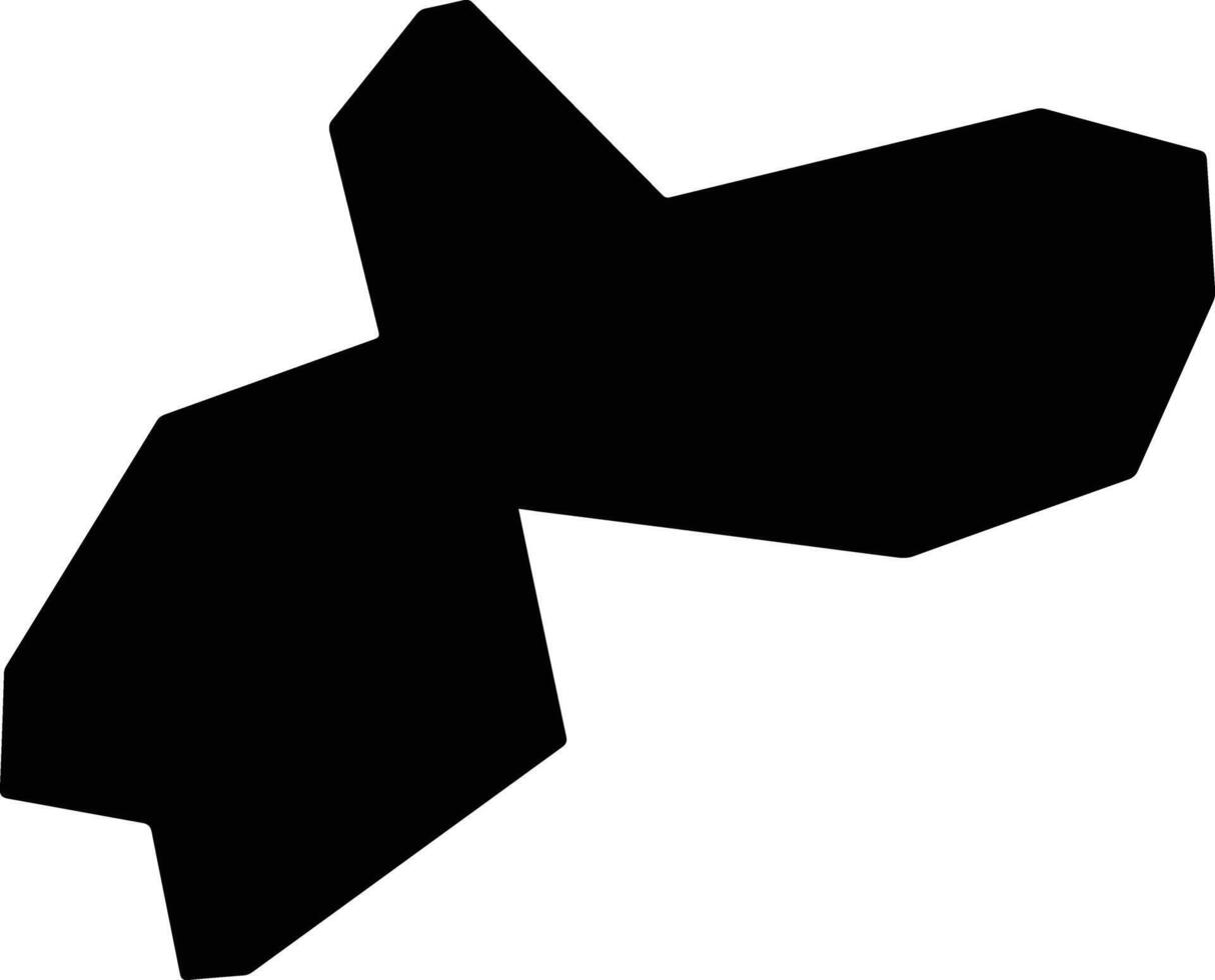 Yamanobe Japan silhouette map vector