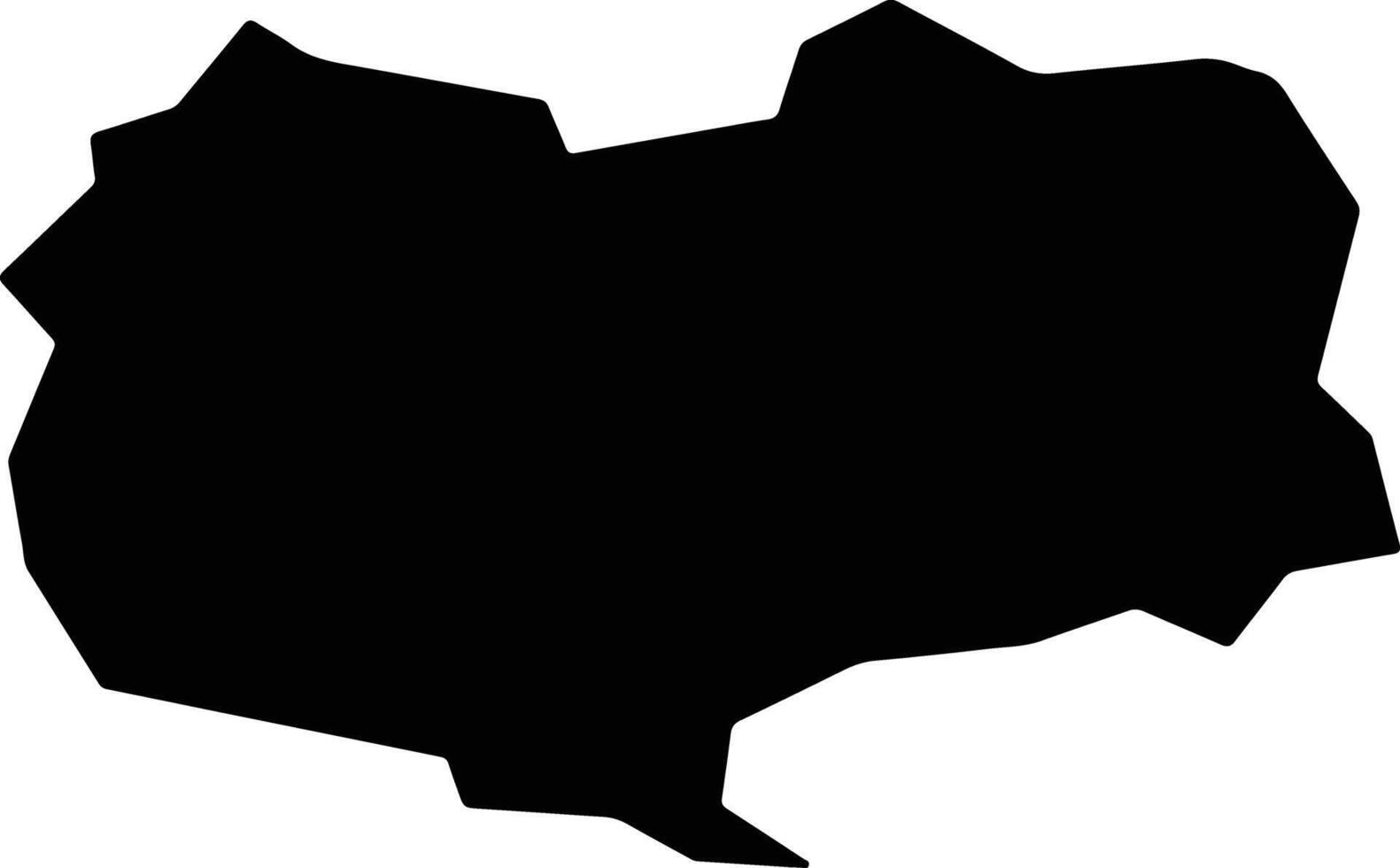 Yamanouchi Japan silhouette map vector