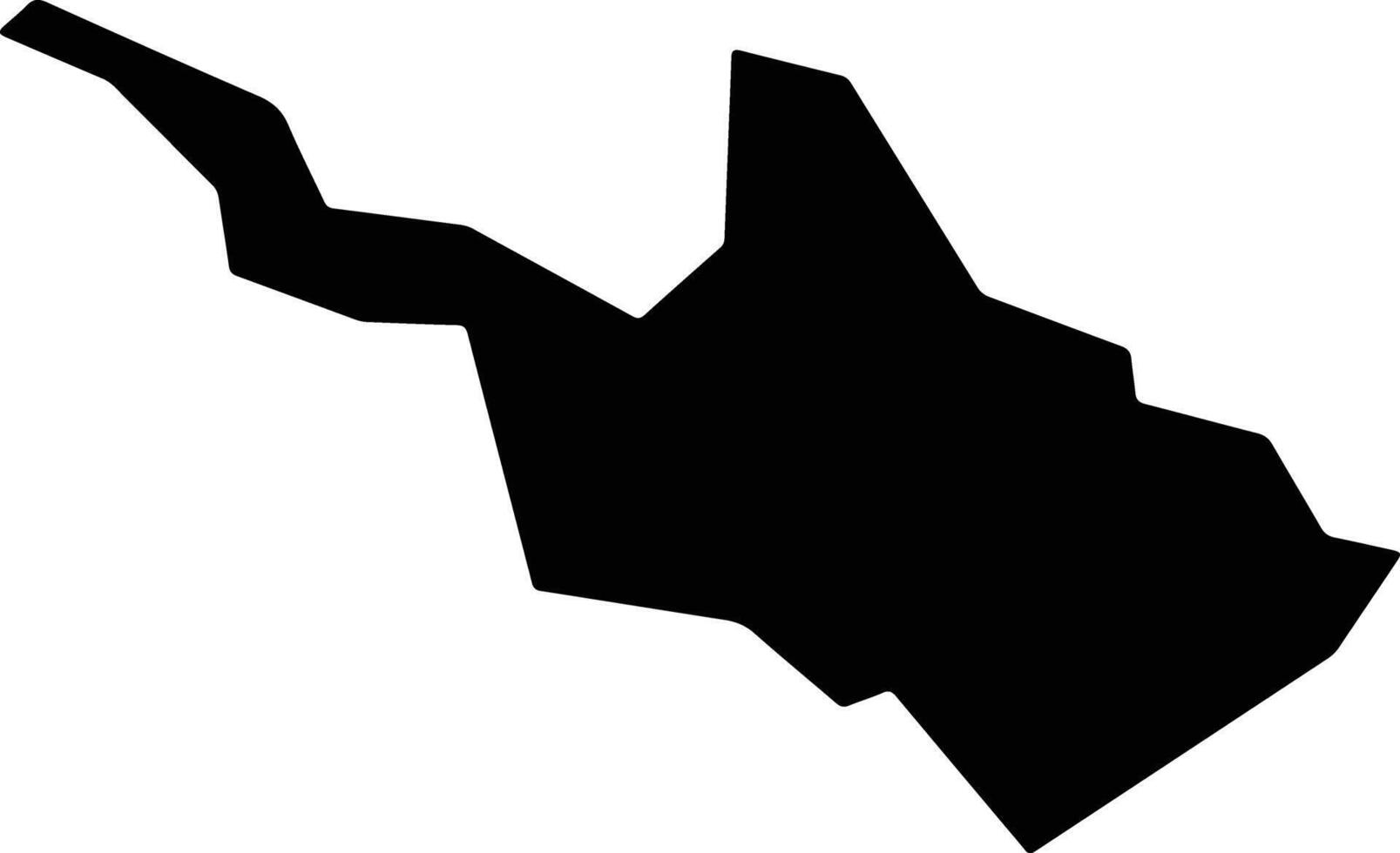 Yamatsuri Japan silhouette map vector