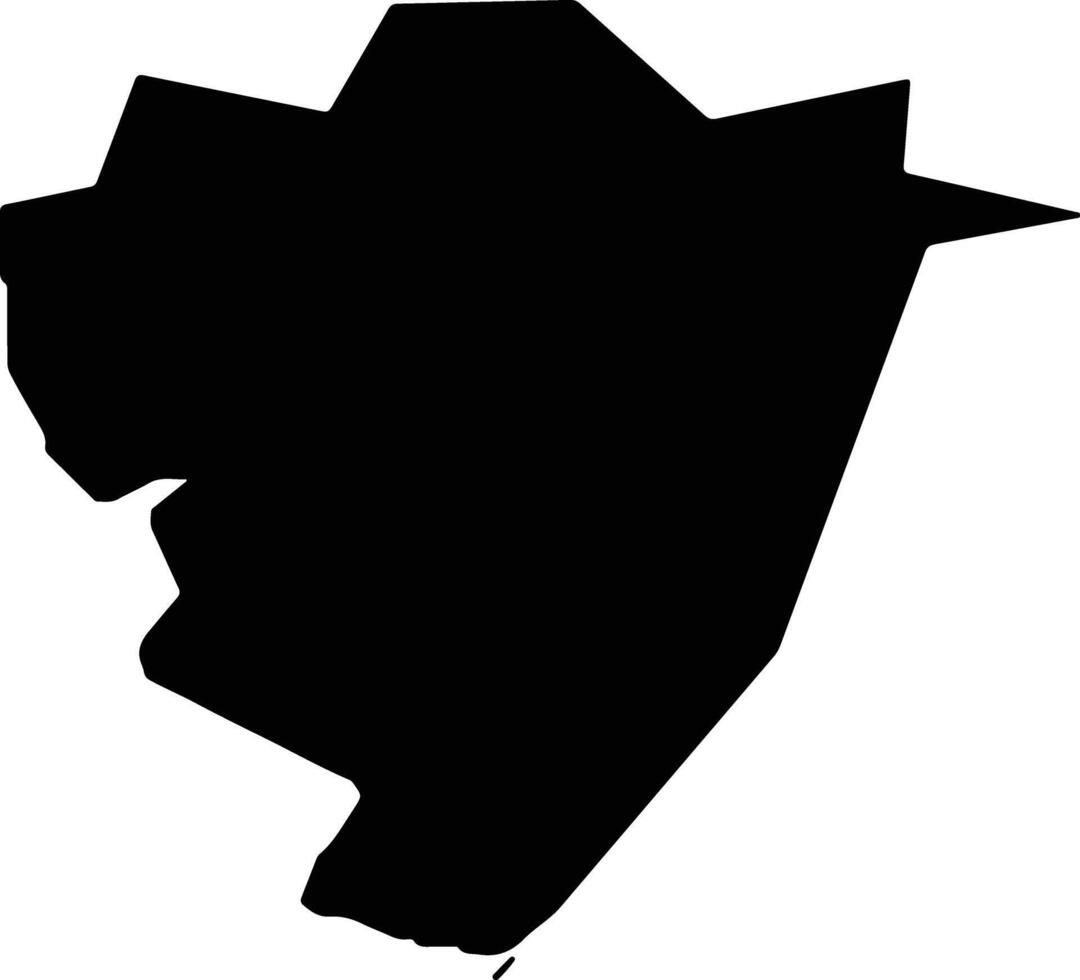 Yanagawa Japan silhouette map vector