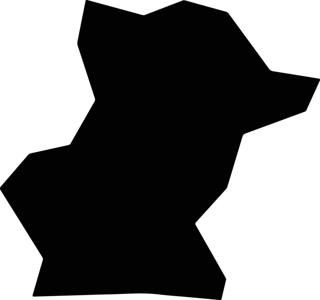 Yanchixian China silhouette map vector