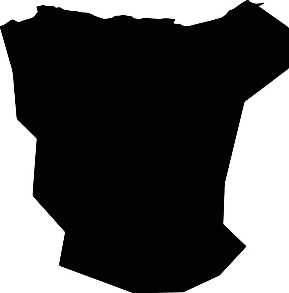 Yanggu gun South Korea silhouette map vector