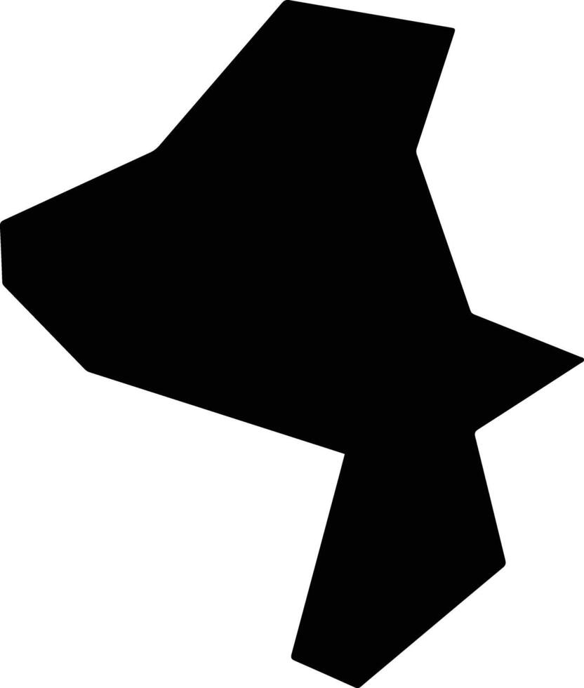 Yanggaoxian China silhouette map vector