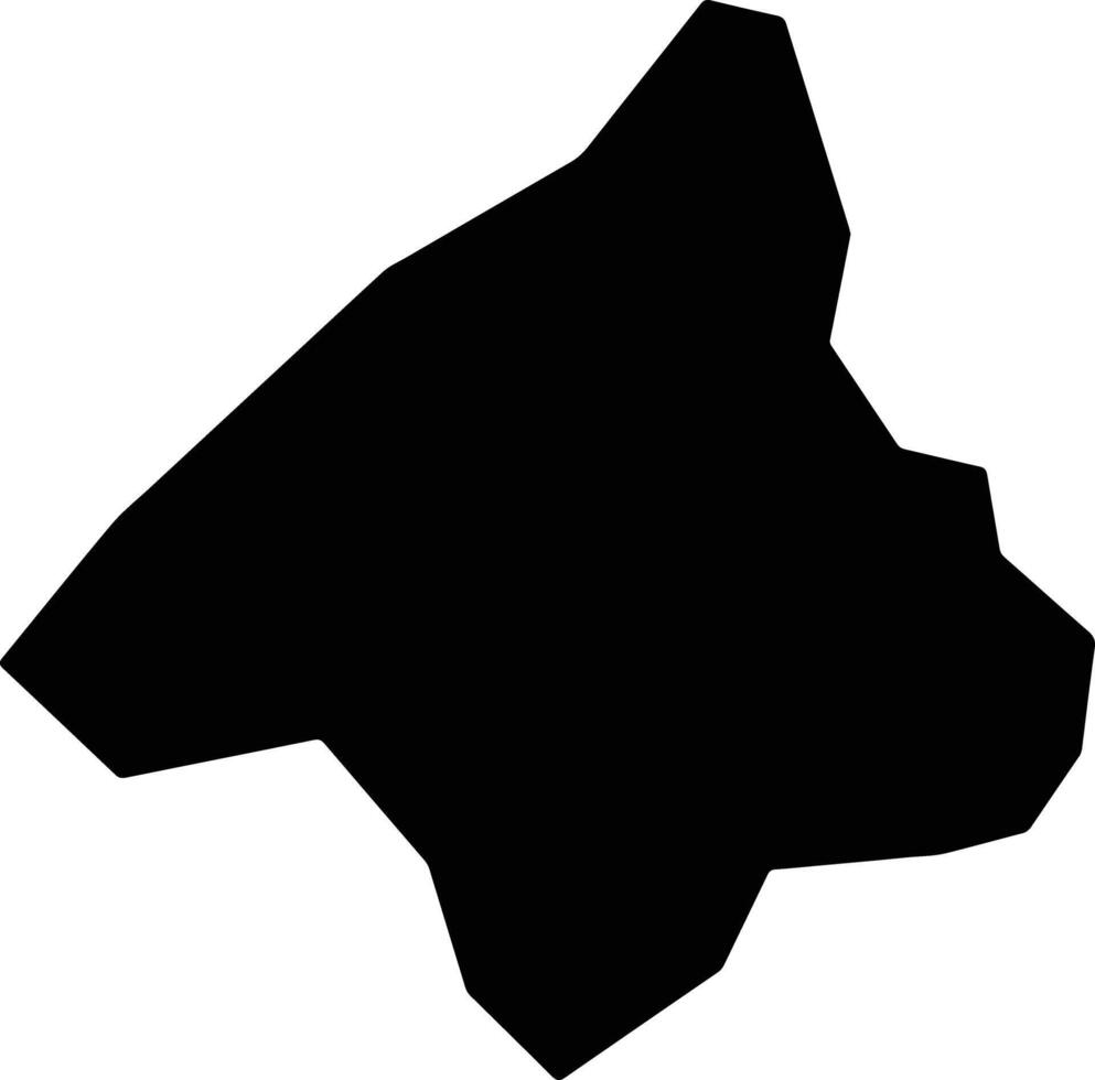 Yangi Qala Afghanistan silhouette map vector