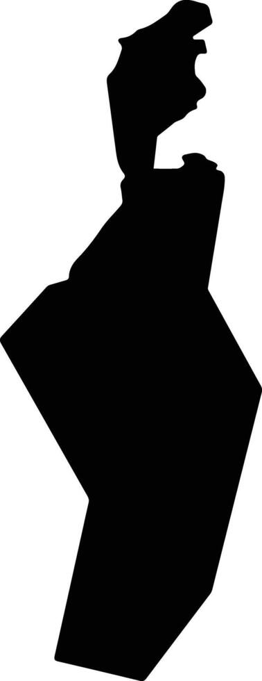 Yangikurgan Uzbekistan silhouette map vector